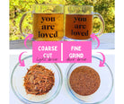 Taheebo Wellness Tea offers Coarse Cut and Fine Grind bark for a lighter or stronger Taheebo Tea.