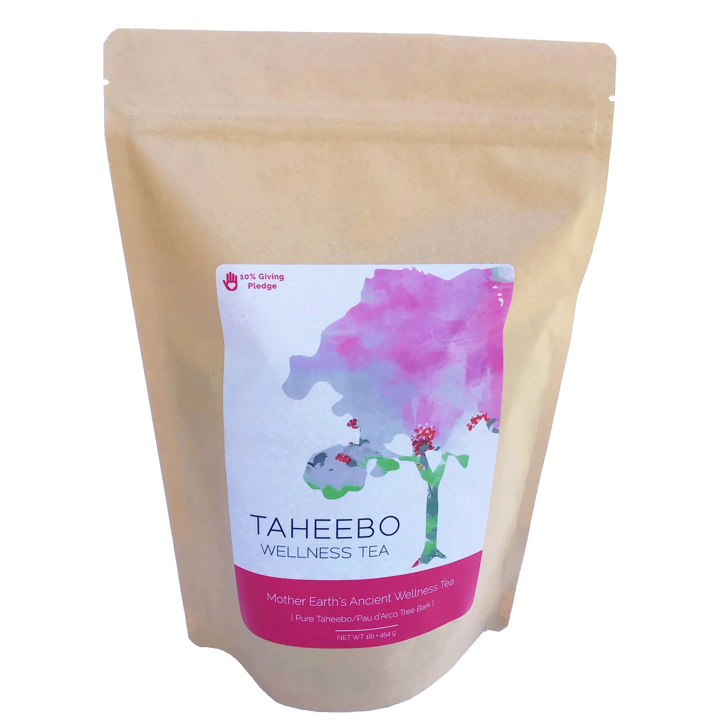 Taheebo Wellness Tea 1lb bag fine grind pure Pau d'Arco inner bark