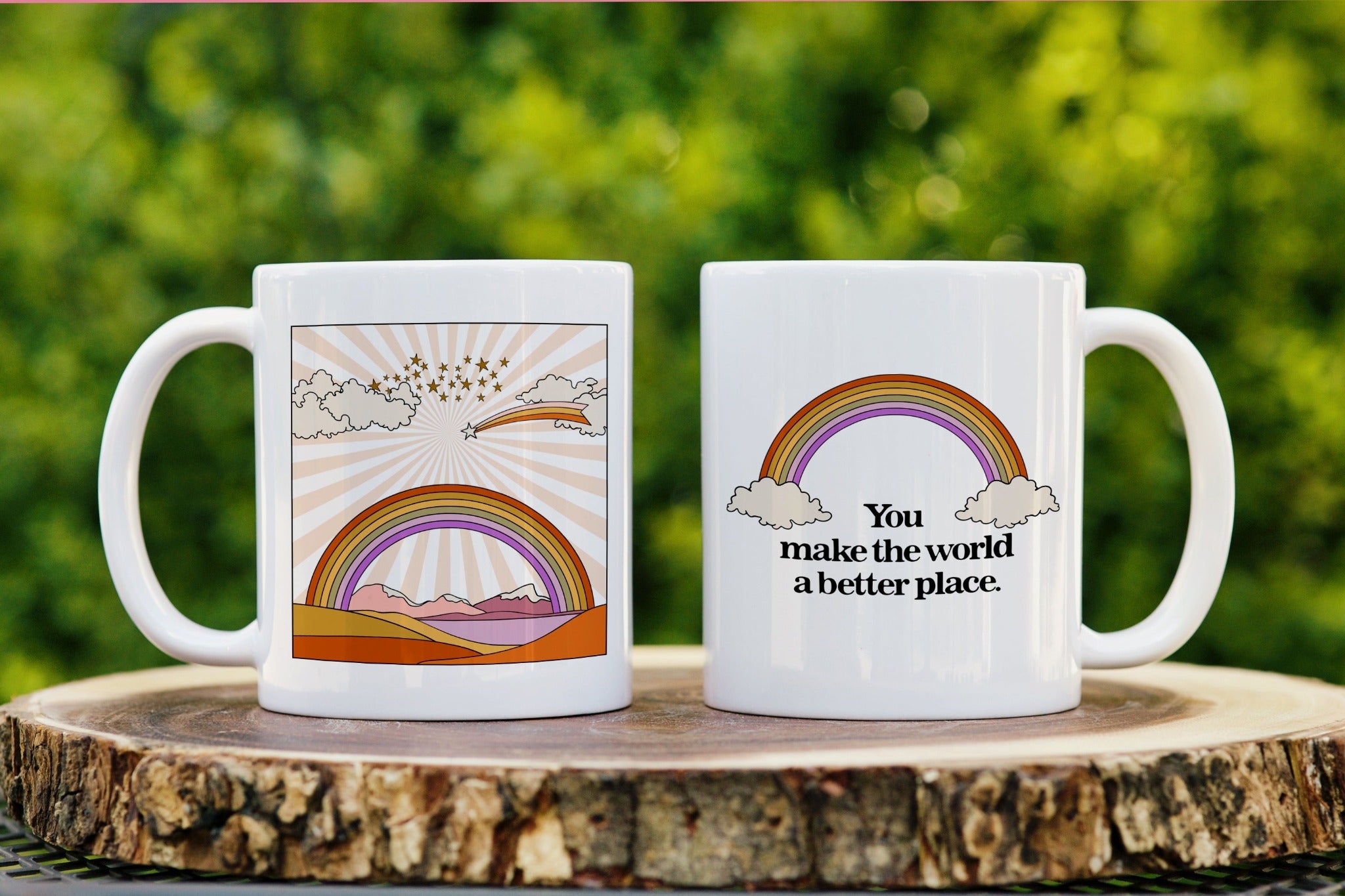 You make the world a better place retro mug