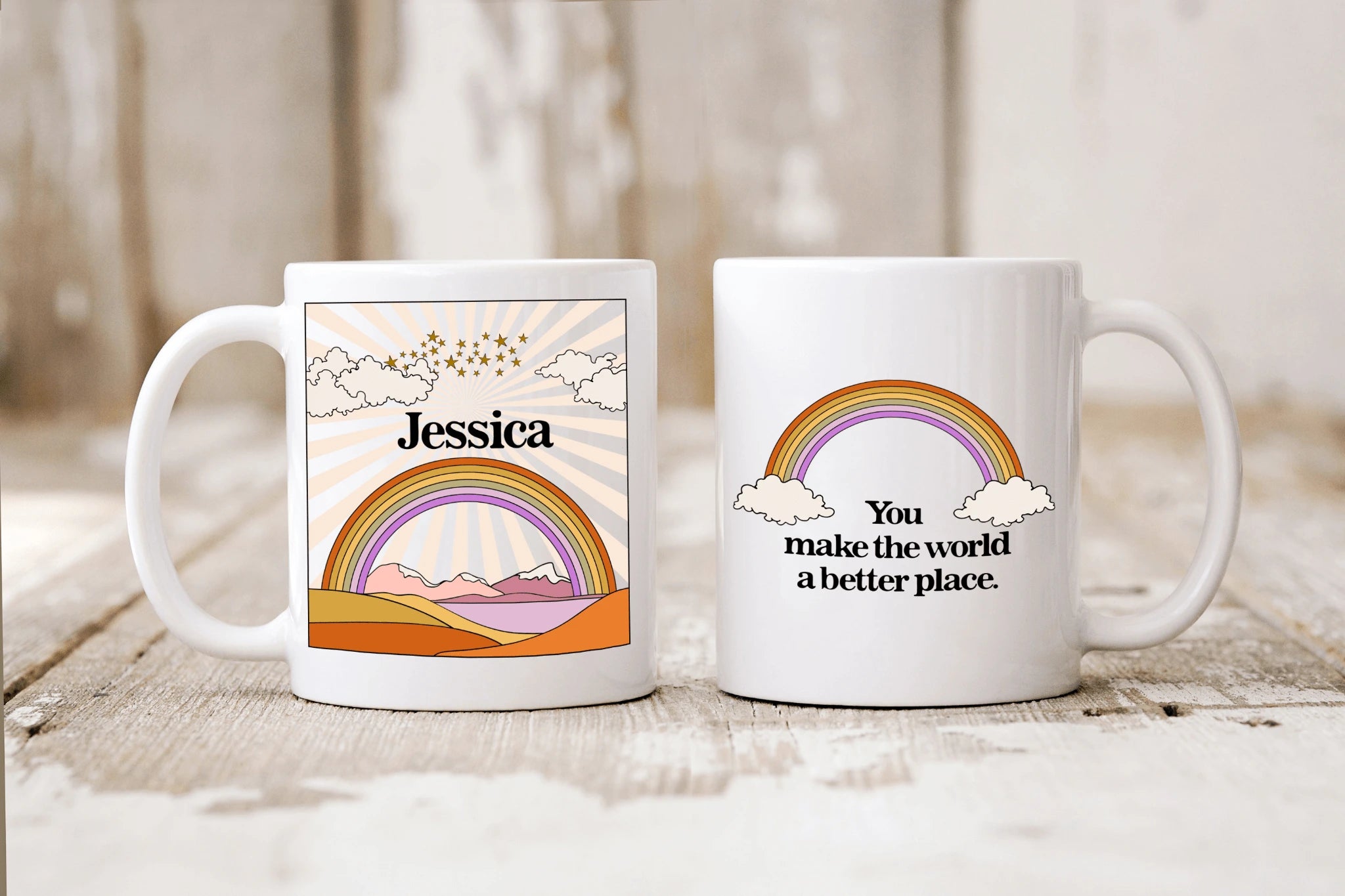 You make the world a better place - personalized ceramic mug